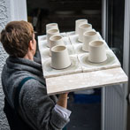 Juliet Macleod in her studio 2018